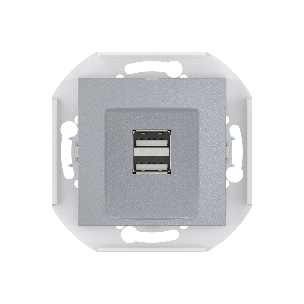Розетка скрытой установки CADUCEUS ALING PRESTIGE двойная, USB, тип А ...