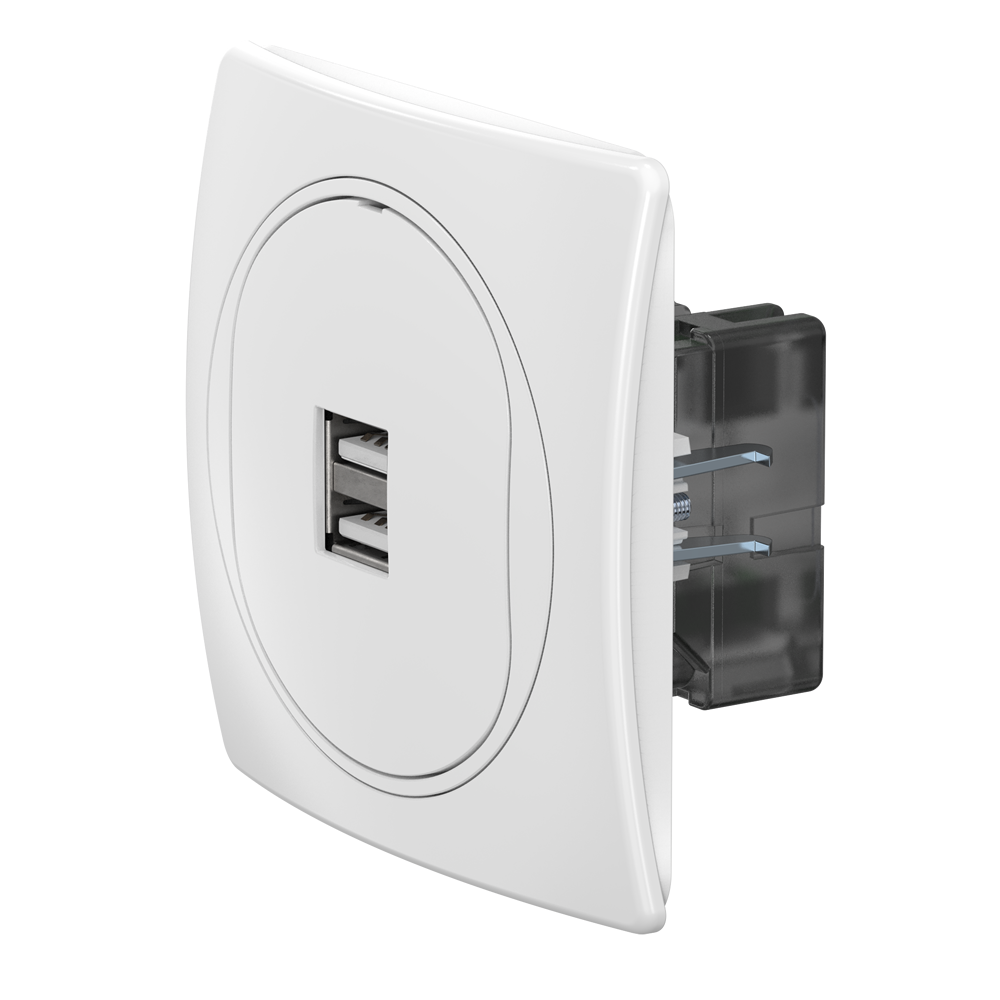 Розетка скрытой установки CADUCEUS ALING EON USB тип A для зарядки ...