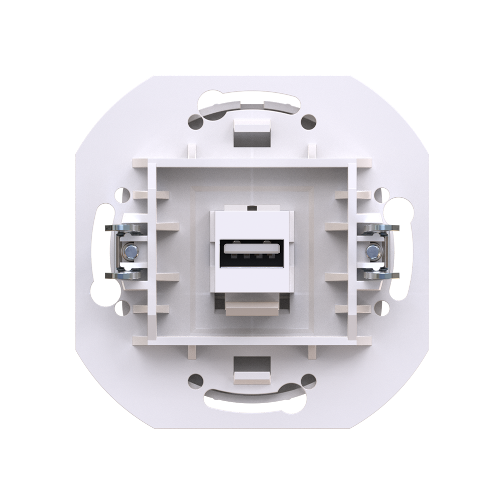 Розетка скрытой установки CADUCEUS ALING EON с модулем Keystone USB 2.0 ...