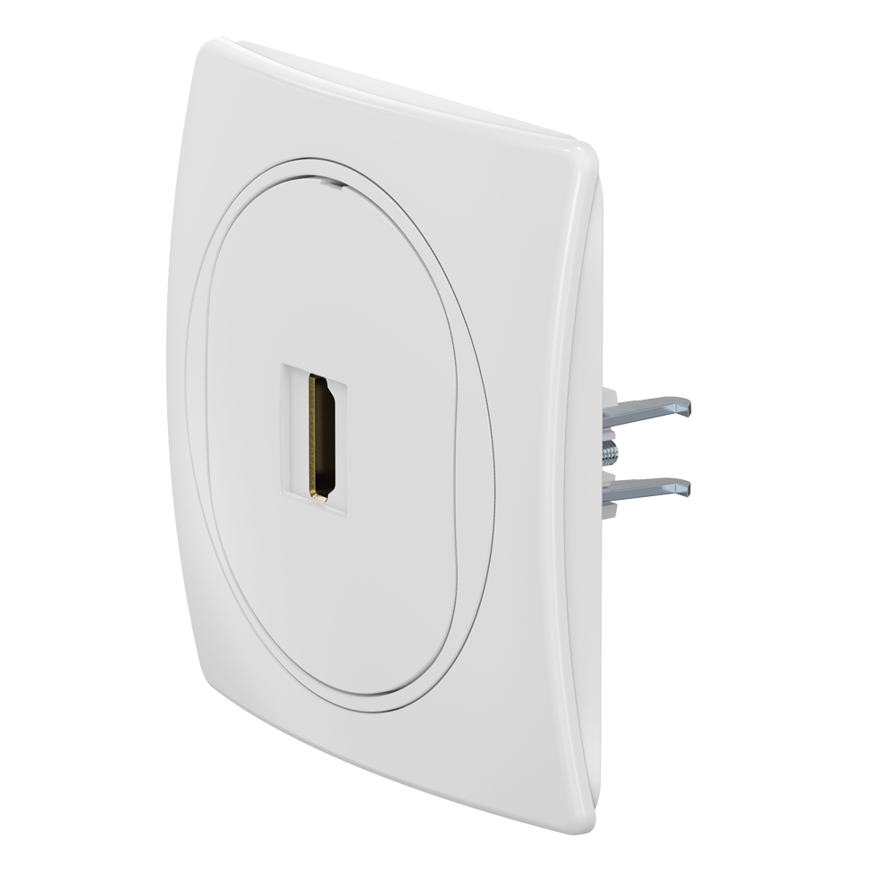 Розетка скрытой установки CADUCEUS ALING EON с модулем Keystone HDMI тип A-A, артикул E6163.00